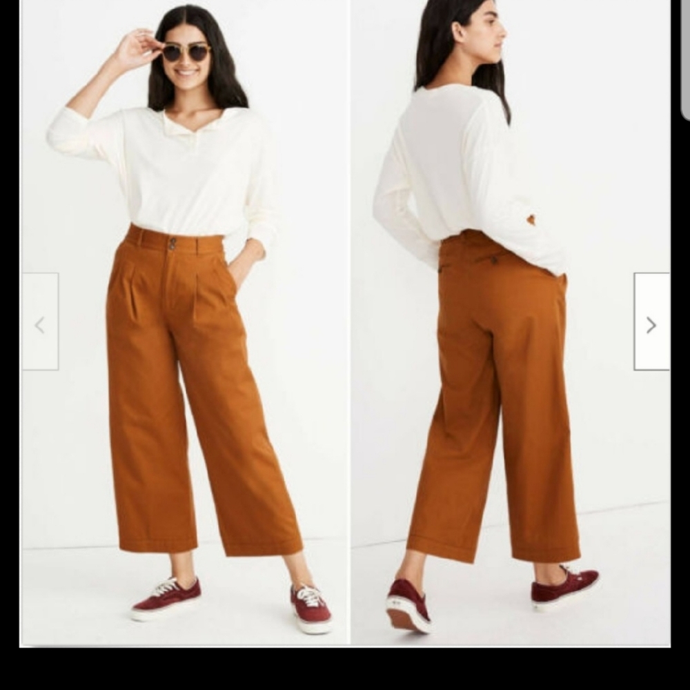 MADEWELL Wide Leg Pants NWT 4
